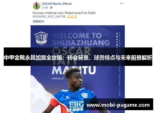 中甲金靴永昌加盟全攻略：转会背景、球员特点与未来前景解析