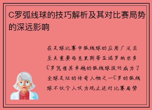 C罗弧线球的技巧解析及其对比赛局势的深远影响