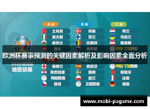 欧洲杯赛事预测的关键因素解析及影响因素全面分析
