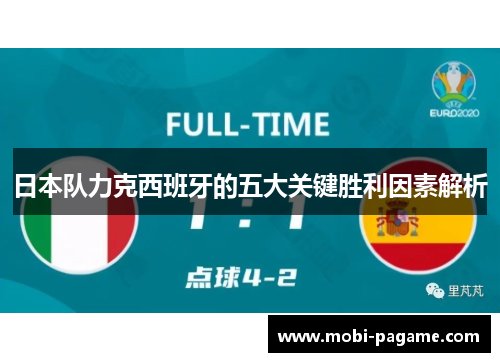 日本队力克西班牙的五大关键胜利因素解析